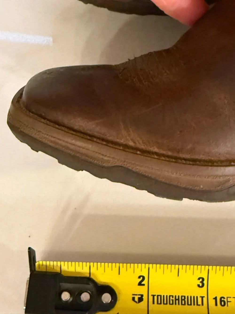 Ariat Brown Leather Western Pull-On Work Boot Kids size 9